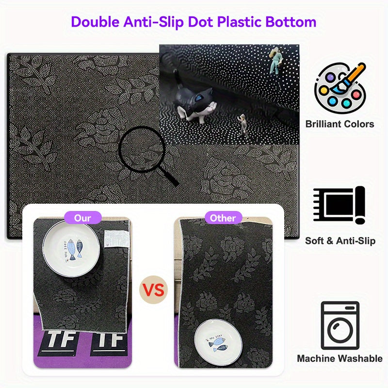DJ Turntable Design Non-Slip Floor Mat - Machine Washable Mat Mat with Club-like Mixing Board Pattern, Extra Large Available for Home Studio, Living Room, Office, DJ Gifts - Lightweight & Easy Clean Modern Decor Mat, Studio A