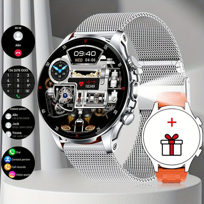 [SUNKTA Smart Watch] SUNKTA Smart Watch for Men Women | 1.53" Full Touch Display, Long Range Flashlight, Wireless Calls, 100+ Activity Modes, Call & Message Alerts, 290mAh Large Battery, Fitness Tracker, Compatible with iPhon