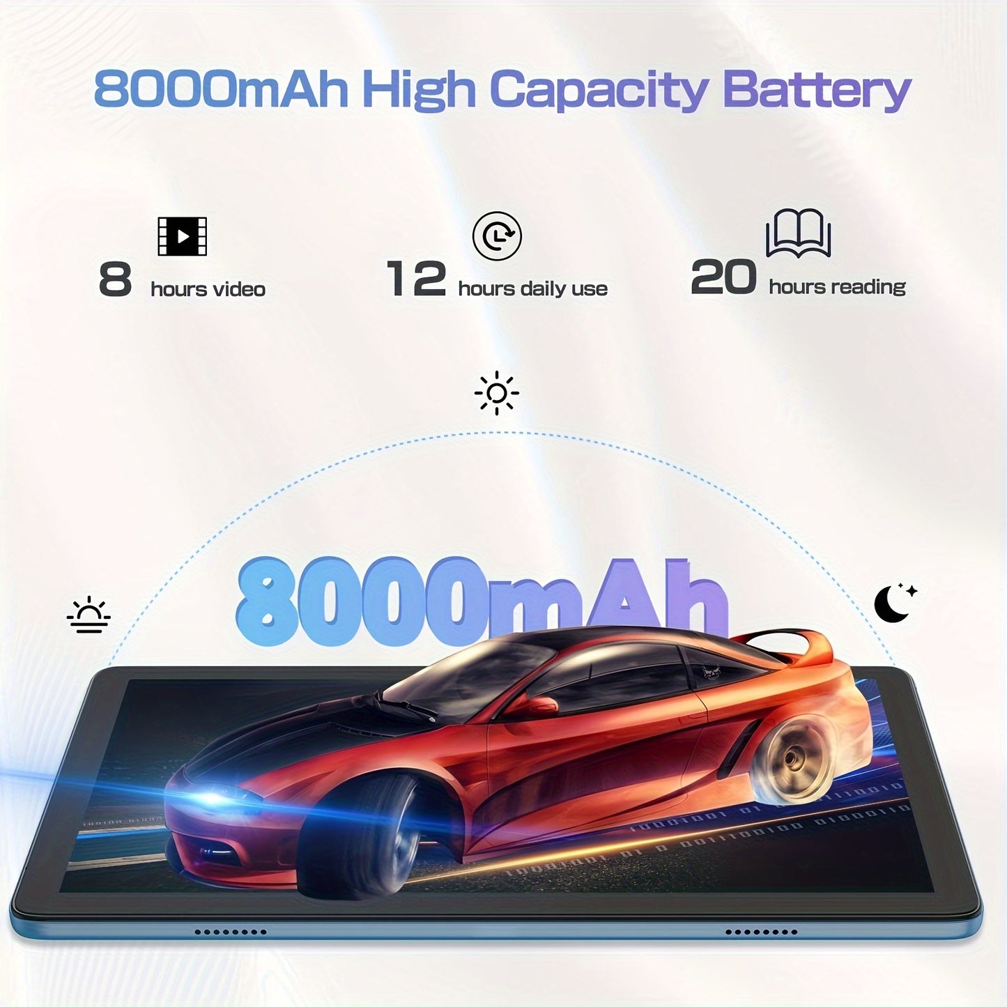 PRITOM Tablet 10.1-inch Android 14 operating system Tableta, 2-in-1 tablet with keyboard, mouse, protective case, stylus, 128GB ROM+(4GB+4GB expansion) RAM, 8MP dual camera, 8-core processor, 8000mAh battery, 1280 * 800IPS hi