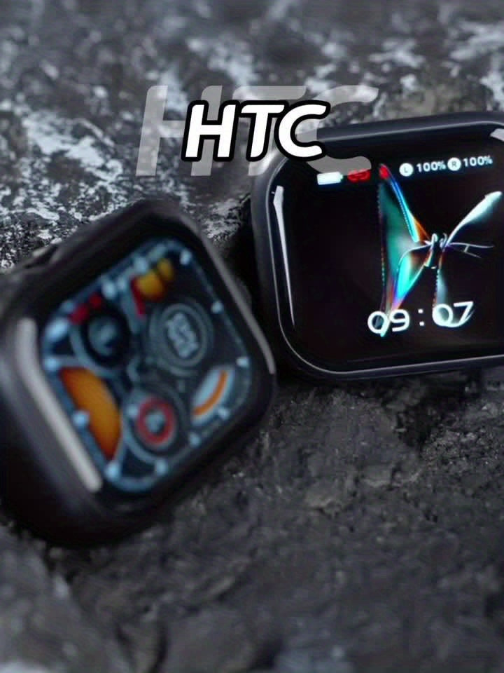 HTC NE40 Rotary Screen TWS Translator Buds Wireless 6.0 134-Language Face-to-Face Simultaneous Interpretation 48h Total Battery & 10-min Fast Charge LED Full-Color Touch Dial HiFi Audio-Travel-Call Ready Black And Grey