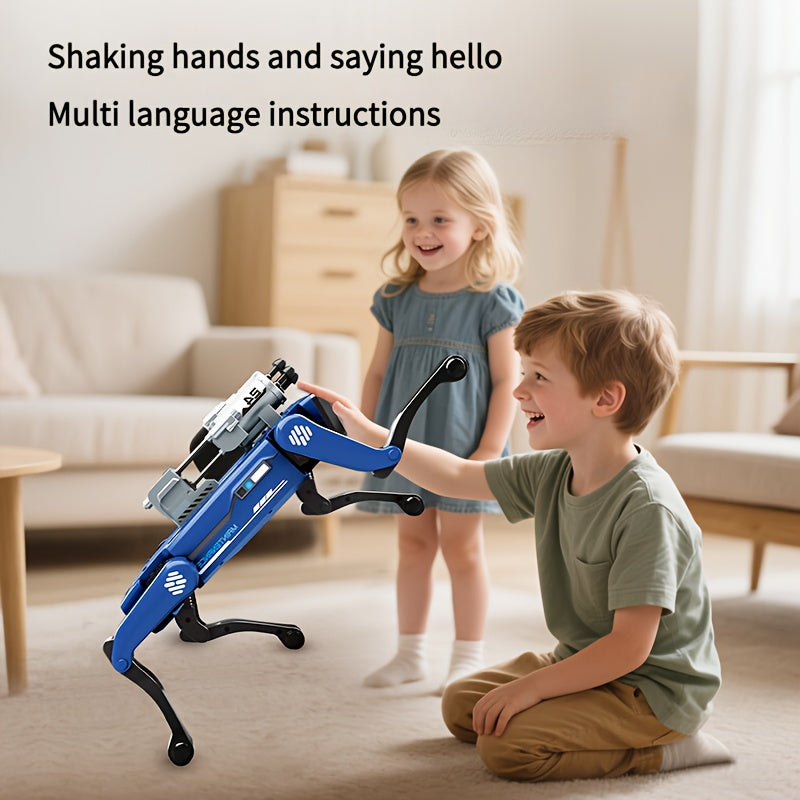 [Smart Robot Dog] New Multifunctional Robot Dog, Firefighter/SWAT Model with Water Spray & Soft Bullet Launcher, Multiple Language Instructions, Bionic Mechanical Arm, Singing and Dancing, Handshake Greeting, Remote Control T