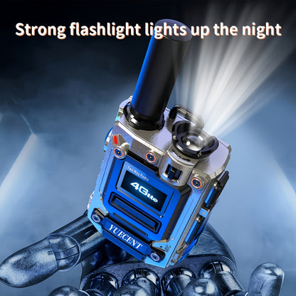 YUECENT 4G PTT PoC Smart Walkie-Talkie - -Controlled Two-Way Radio with One-Click Group Calling, Nationwide Coverage, Compatible with /, - (No SIM/E-SIM) for Hunting, Camping, Outdoor Teams & Large
