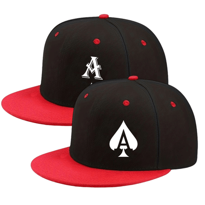2D Flat - 2pcs A Letter Combination Style Unisex Fashion Hip-Hop Baseball Cap, Adjustable Size, Simple Casual Urban Style, Flat Brim Hat, Suitable for All Seasons, Unique Style