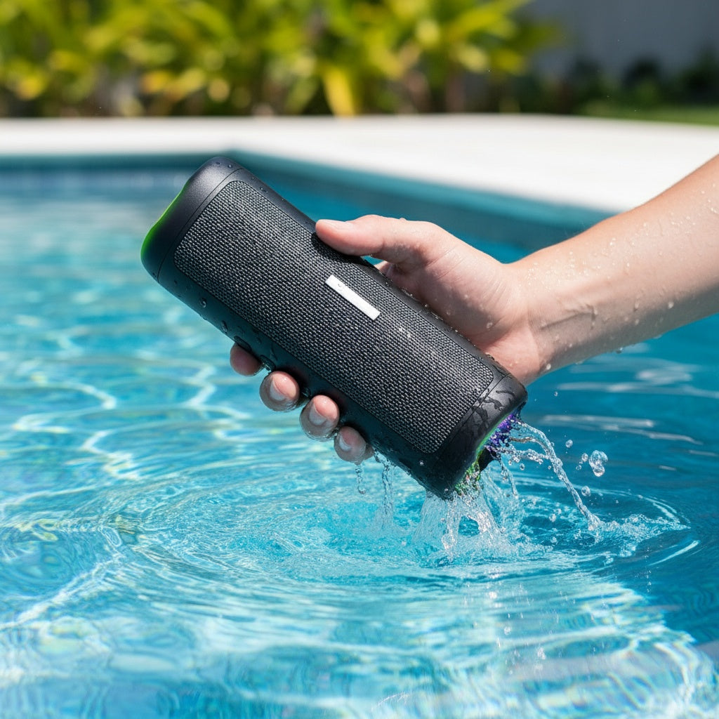 Wireless Speaker That Delivers 20W Stereo Sound, Features IPX5 Waterproofing, Offers Up to 24 Hours of Playtime, Includes RGB Lighting, Supports TWS Pairing, Utilizes Wireless 5.3, And Is Suitable for Home Use, Outdoor Activi