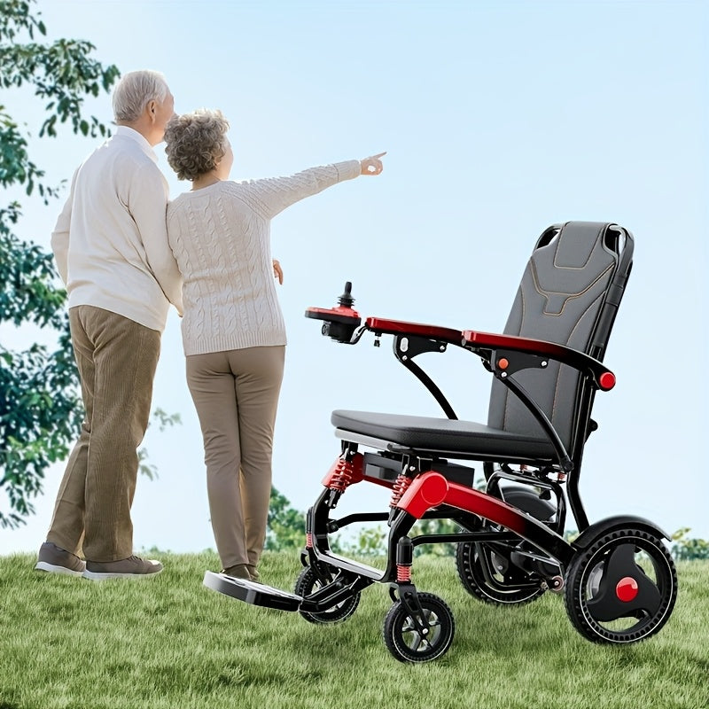 Electric Wheelchair For Seniors, 500W High Power, 30+ Miles Long Range, Foldable, EABS Braking