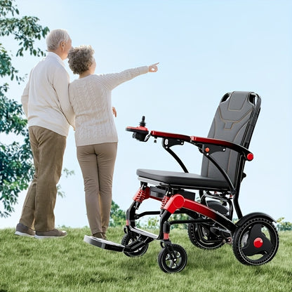 Electric Wheelchair For Seniors, 500W High Power, 30+ Miles Long Range, Foldable, EABS Braking