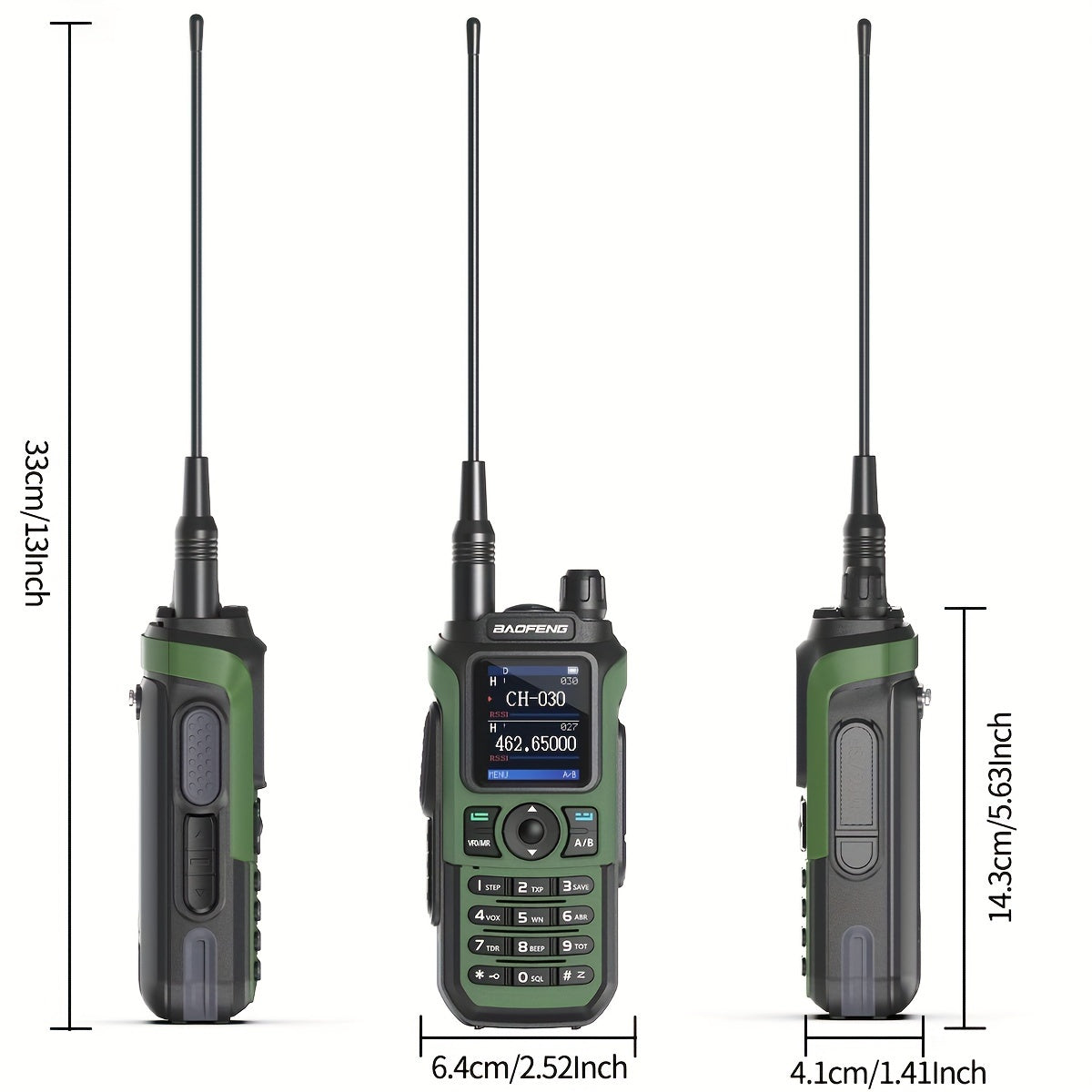 BaoFeng UV-21R Ham Radio Handheld Two-Way Radio - Long Range UHF/VHF Dual Band Walkie Talkie with Type-C Charging, 999 Channels, NOAA Weather Alerts, USB/Battery Powered, Compatible with UV-5R - for Camping, Construction, Eve