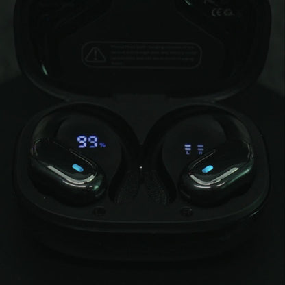 [Pure Bass Sound] LIFEBEE Wireless Earbuds | Earphones with Earhooks | Pure Bass Sound | ENC Noise Cancelling | Dual-LED Display | Built-in Microphone