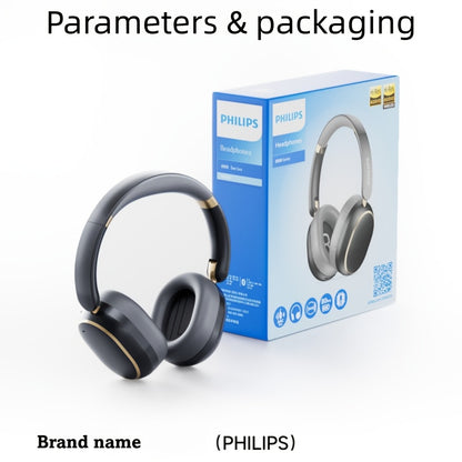 [ANC Wireless Headphones] Philips Wireless Bluetooth Headphones with ANC Hybrid Active Noise Cancelling | Over-Ear HiFi Surround Sound, 80 Hours Playtime, Five ENC Noise Cancelling, for iPhone and Android