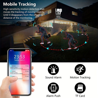 5pcs Solar-powered Security Cameras That See Every Detail For Your House, 314.96inch Ultra HD Crystal Day & Night, 2.4G Long-Range WiFi Never Miss Connection, Smart Night Vision Automatically Active In Dark, Instant 2-Way Tal