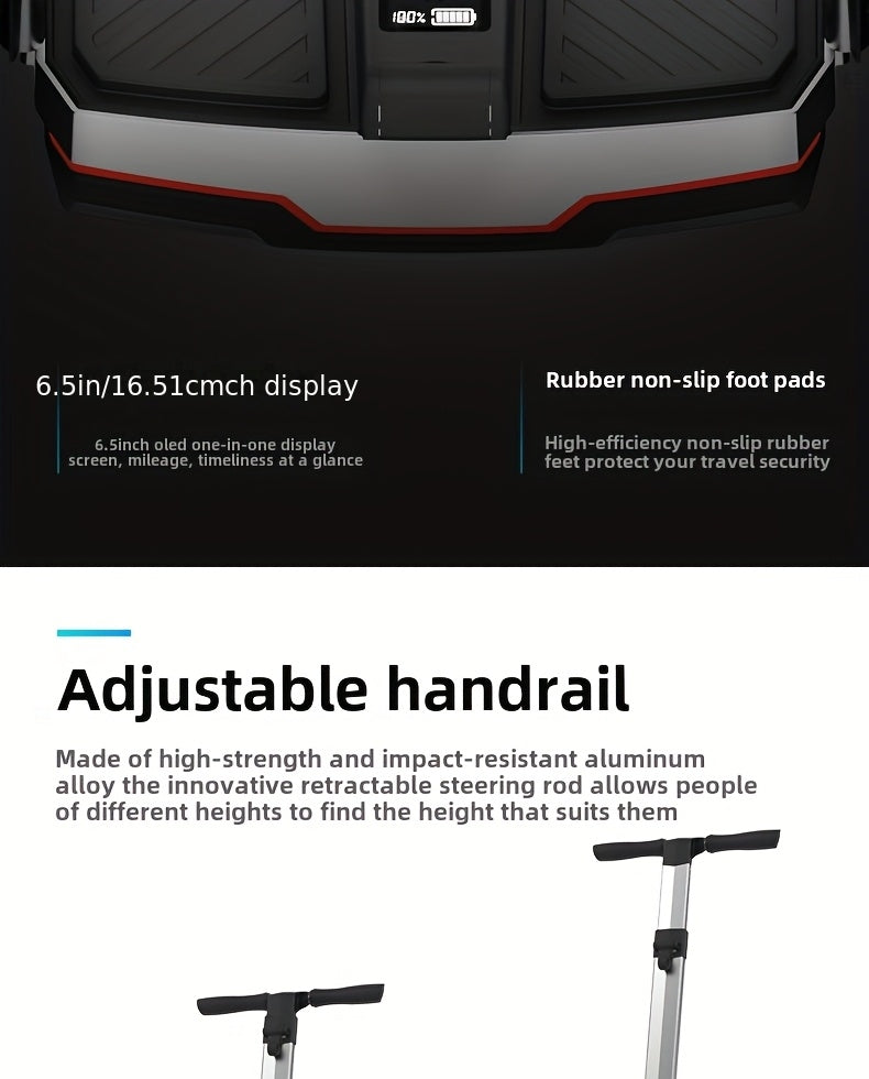 2wheel Self Balancing Electric Scooter - Powerful Motor with 19 Inch Off-road Tires, for 50 Miles, Top Speed Of 12.5MPH, 60v15.6Ah Lithium Battery, Balance Scooter, Electric Scooter for Women, Scooter Electric Fast, Scooter,