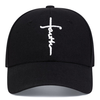2pcs/set - Fashionable Black and White Baseball Cap, Exquisite Cross Embroidery, Breathable Acrylic Duckbill Design, Suitable for Outdoor Sports, Fashionable for Men and Women, Sports Accessories | Fashionable Headwear | Dura