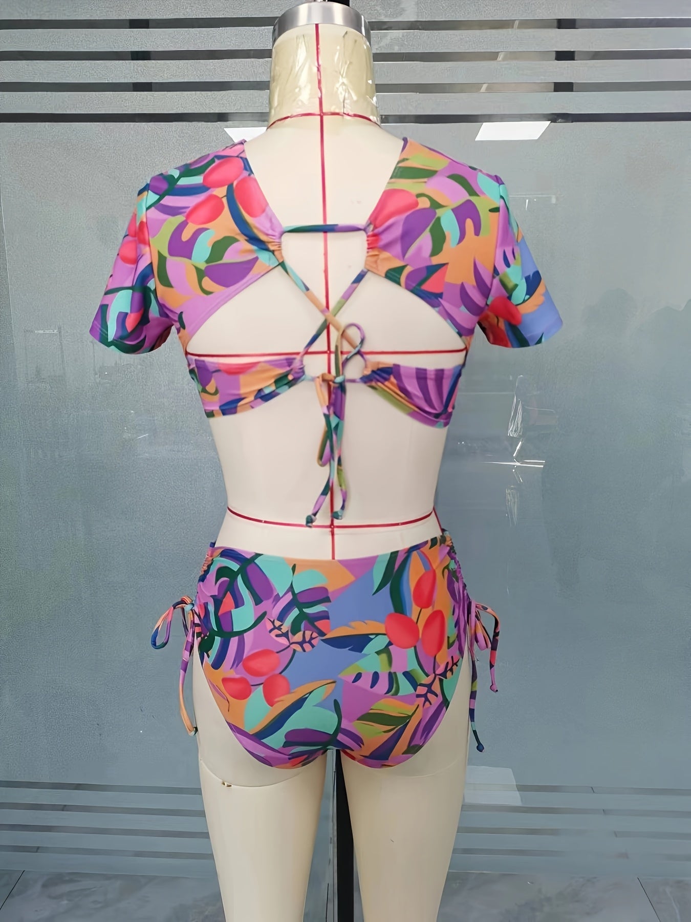 Women's Conservative Vacation Fashion Tankini Set