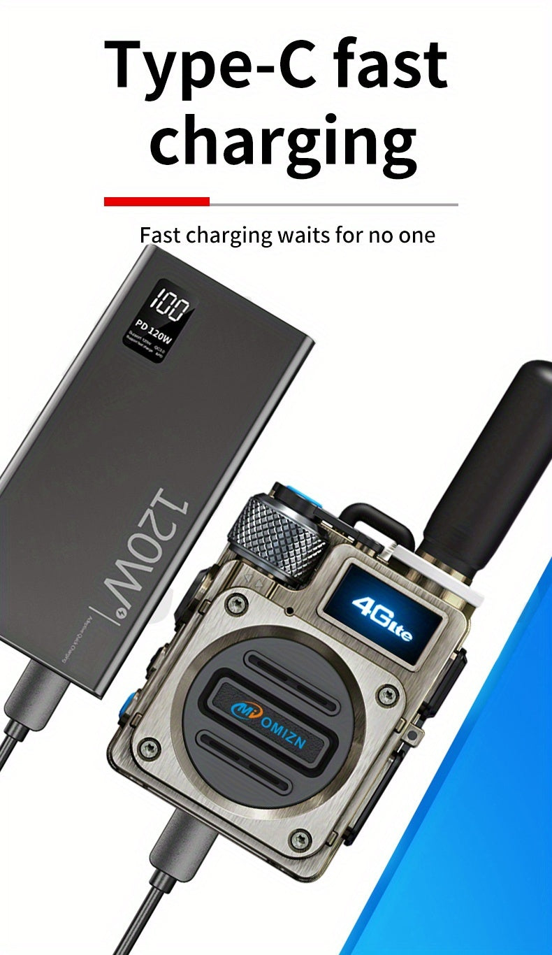 OMI-M6 Pro 5000KM Worldwide Walkie Talkies with GPS Tracking, 72H Battery Noise Cancelling, Ideal for Truckers Marine Construction Crews