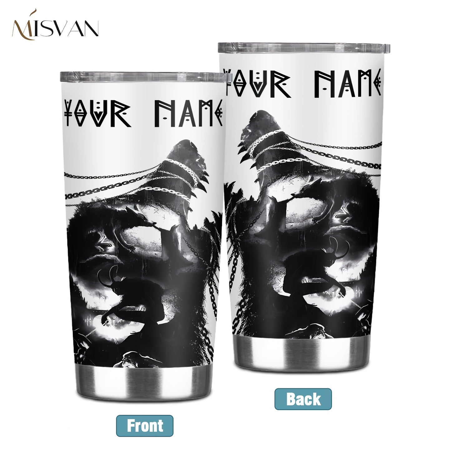 [Custom] 1pc, Beautiful and Personalized Print. 20oz, 22oz, 40oz Steel Insulated Bottle Cups with Lids. Drinkware for Summer and Winter. Outdoor Travel Sports Accessories. The Best Gift for Mother's Day, Father's Day, Other F