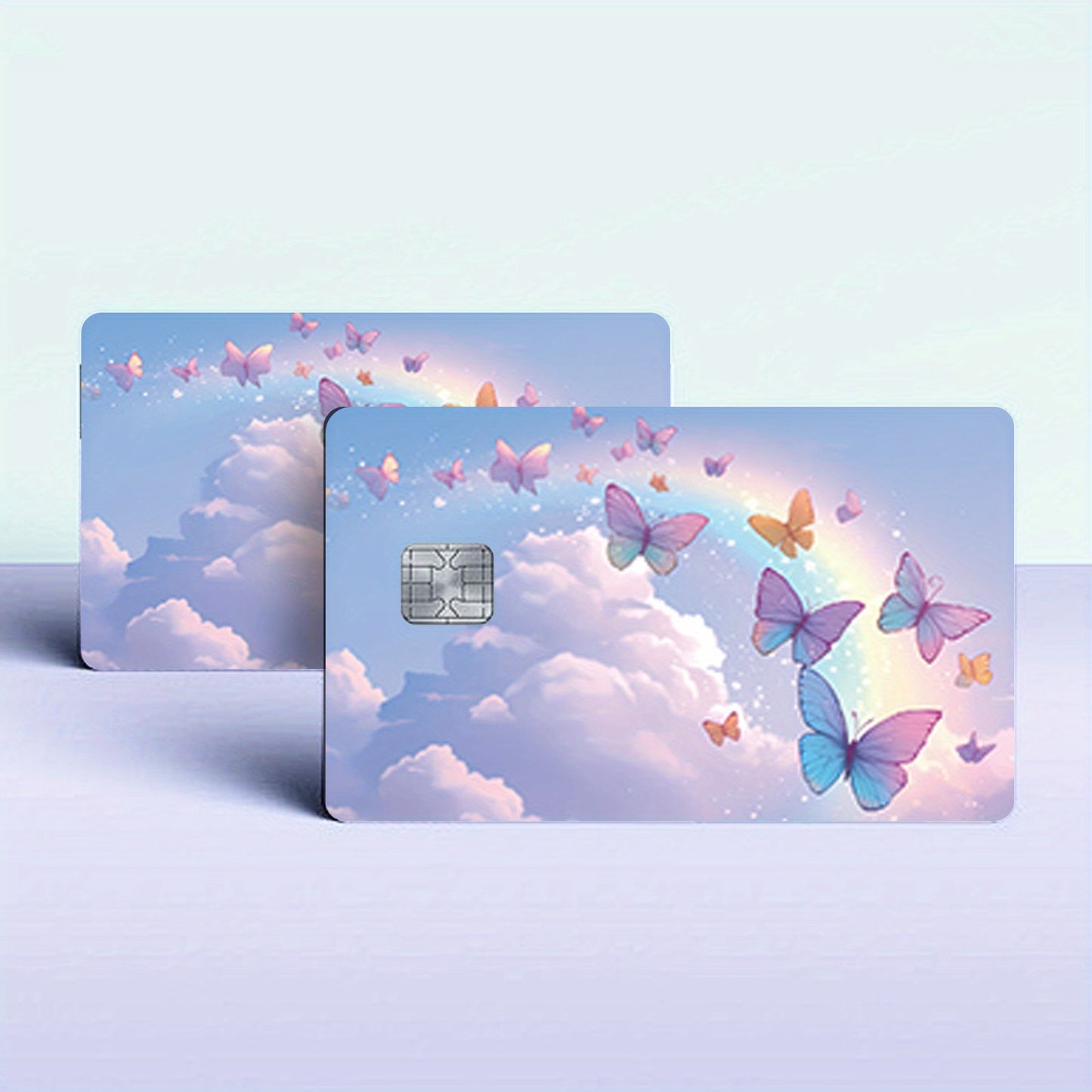 3pcs, 1pc spare Shiny Credit Card Ultra-Thin Light Beige Vinyl Residue-Free Stickers for Credit Cards, Debit Cards, Transportation Cards, Key Cards, Light Beige Protection and Bank Cards