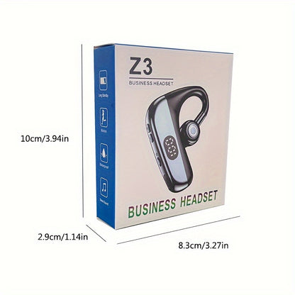 Wireless Headphones with Microphone, Hands-Free Noise Cancelling Earphones for Business & Driving, Wireless Headset with Microphone, Handsfree Noise Canceling Talking Business Driving