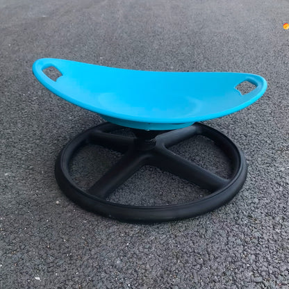 Dual-Piece Core Training Set | 360° Rotating Sensory Chair + Pilates Wand Chair | Egg-Shaped Non-Slip Seat with Spring Resistance Adjustment | Enhances Balance Stability | Suitable for Autism, ADHD, Fitness Beginners | Metal
