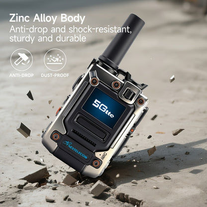 5G/4G 5000 Miles Nationwide Walkie Talkie Long Range K300s POC Two Way Radio SIM Card No Monthly Fee Long Standby Battery Rechargeable Handheld for Outdoor Activities Hiking Camping Hunting Truckers Consruction Business Use,