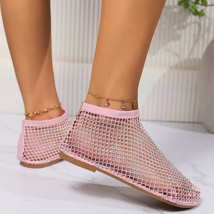 Women'S Glittery Open-Toe Sandals - Slip-On Party Shoes with Cushioned Insole, Slip-Resistant Sole - Beige/ for Beach, Formal Events, Casual Attire - Easy-Clean PVC Upper & EVA Outsole Flat Sandals, Women Shoe Wide Fit, Wide