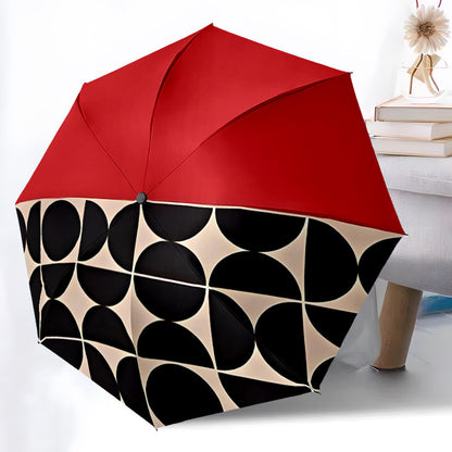 1pc Automatic Open/Close Umbrella with Auto - Red/Black/Beige/, Portable Folding Umbrella with, Windproof, for Travel, Formal & Casual Events - Ideal Gift for Women/Men - Durable Automatic Umbrella, Travel Essential, Abstract