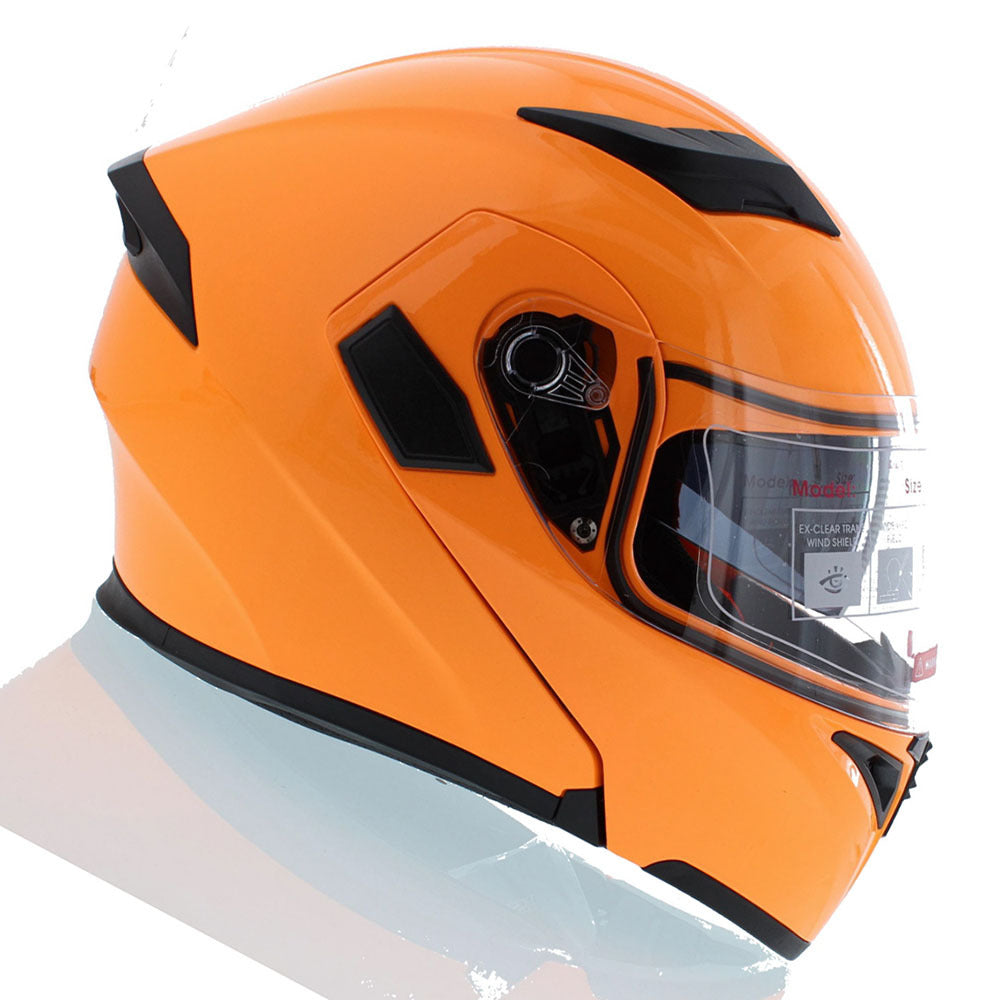 MOTORCYCLE MODULAR FULL FACE HELMET FLIP UP DUAL VISOR HELMET