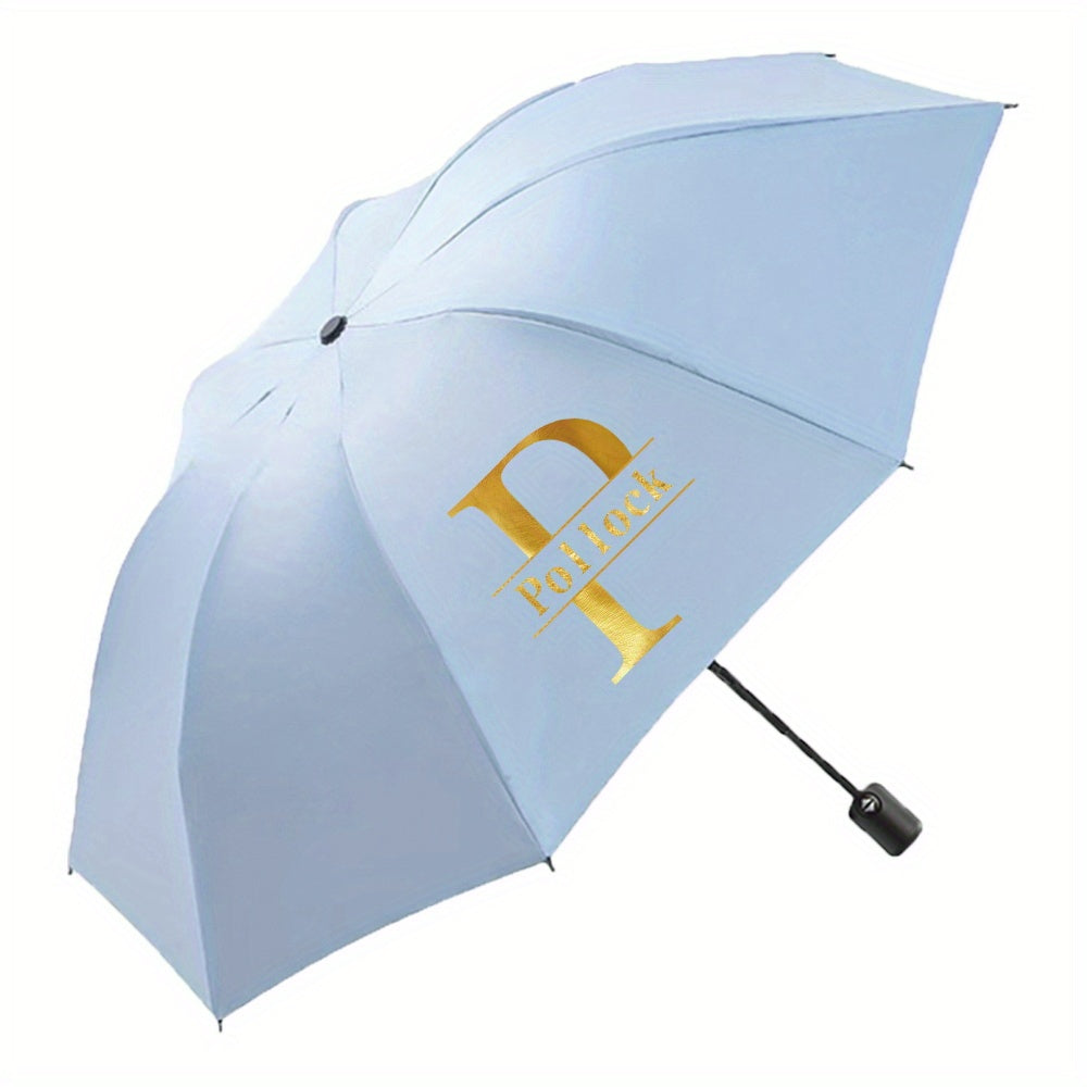 Customize personalized names, automatic compact folding umbrellas - -resistant, self-closing folding umbrellas, durable, easy to carry, perfect for men and women, outdoor activities, travel, and daily use