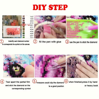 African Couple, Holiday Gift, 5D DIY Full Drill Acrylic PMMA Round Diamond Painting Kit for Adults, Beginners Home Wall Decor Handmade Art & Relaxation Hobby, Diamond Painting Kit Good Quality, Mini Diamond Painting Kits Sets