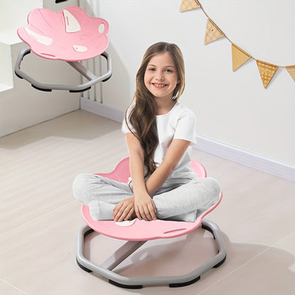 Kids Sensory Spinning Chair for Autism Ages 3+, Sit And Spin Swivel Chair for Kids with ADHD, Sensory Chairs for Autistic Children, Sensory Toys for Motion Sickness, Balance Training, Sensory Stimulation, Smooth Spinning Mech