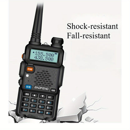 6pcs Baofeng UV-5R-8W Radio, Long Range Walkie Talkies Radio with flashlight, Two Way Handheld Radio Ultra-long standby 48-72 hours, Hands-free conversation,  for Survival Gear Hunting Camping.Cheap Walkie Talkies Long Range