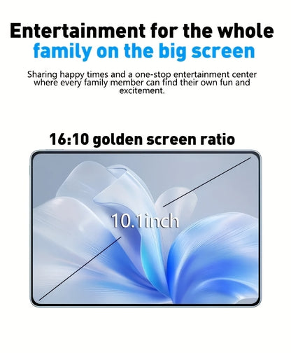 Android Tablet Gray Purple, 10.1-inch 2-in-1 Tablet, 256GB Storage ROM, 8GB, 2KHD Supports WiFi Android 14, 10000mAh, 2560 * 1600 Resolution 16MP+32MP Dual Camera, Suitable for Online Courses, Work Games, Entertainment