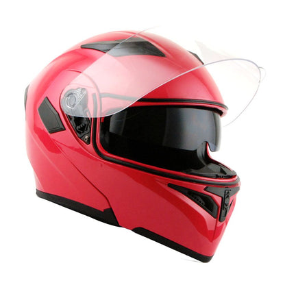 MOTORCYCLE MODULAR FULL FACE HELMET FLIP UP DUAL VISOR HELMET