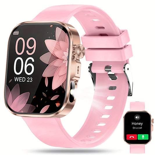 Full-Touch Screen Smartwatch for Men and Women, Wireless Wireless Call/Answer, 100+ Sports Modes, Text Message Alerts, Remote Control for Photos & Music Playback