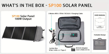 Portable Solar Battery Kit 2048Wh/2400W LiFePO4 Battery & 400W/200W/100W Solar Panels Bundle - Pure Sine Wave Inverter, /-C/-A Power, Heavy-Duty Off-Grid System for Home, RV, Camping, Emergency Backup (Low-Maintenance Lithium