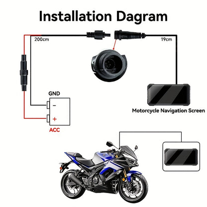 VENBES 6.25-Inch Motorcycle Navigation System with Wireless CarPlay & Android Auto, IP67 Waterproof, Wireless Compatible, for Mount Computer Compatible for /MAPs/Navigations