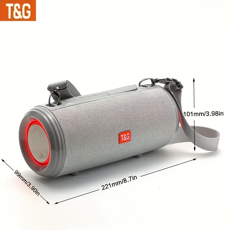 TG537 Portable Wireless Speaker - TWS Technology, Hands-Free Calling, TF Card & USB Playback - Works with Smartphones, Tablets, Tvs, Ideal for Camping, Travel, Mobile Accessories