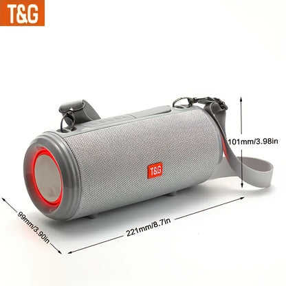 TG537 Portable Wireless Speaker - TWS Technology, Hands-Free Calling, TF Card & USB Playback - Works with Smartphones, Tablets, Tvs, Ideal for Camping, Travel, Mobile Accessories