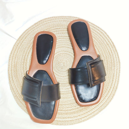 Women'S Slip-On Mules - Slip-Resistant TPR Sole & Cushioned Insole, Golden-Tan & BrownPink/ - All-Season Indoor/Outdoor House Shoes, Versatile For Casual, Formal, Everyday - Easy-clean Synthetic Cover, Indoor Footwear, Stylis