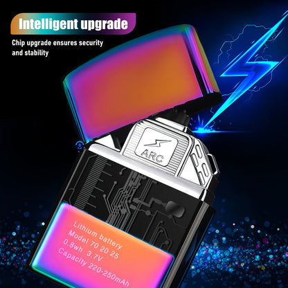 Silent USB Rechargeable Lighter - Portable Flame Blower, Suitable for Outdoor Barbecues, Camping, Home Use - Metal and Plastic, Compatible with Electric, Gas, Induction Stoves, Ideal Christmas and Halloween Gift