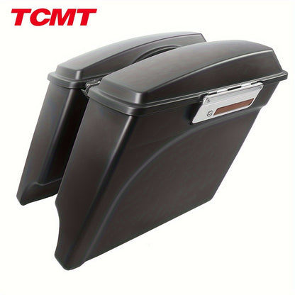 TCMT 5" Stretched Saddlebags Fit For Street Electra Glide Road King Ultra Classic Touring 1993-2013