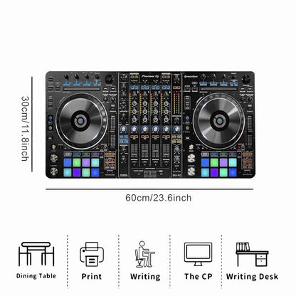 1pc Pioneer DJ DDJ-RZ Controller Mouse Pad & Office Desk Mat - Non-Slip Surface, DJ Setup with Mixer Controls, Compatible with DDJ-RZ Controller, Durable Polyester Front & Rubber Back for Home Studio, Live Performances, Gamin