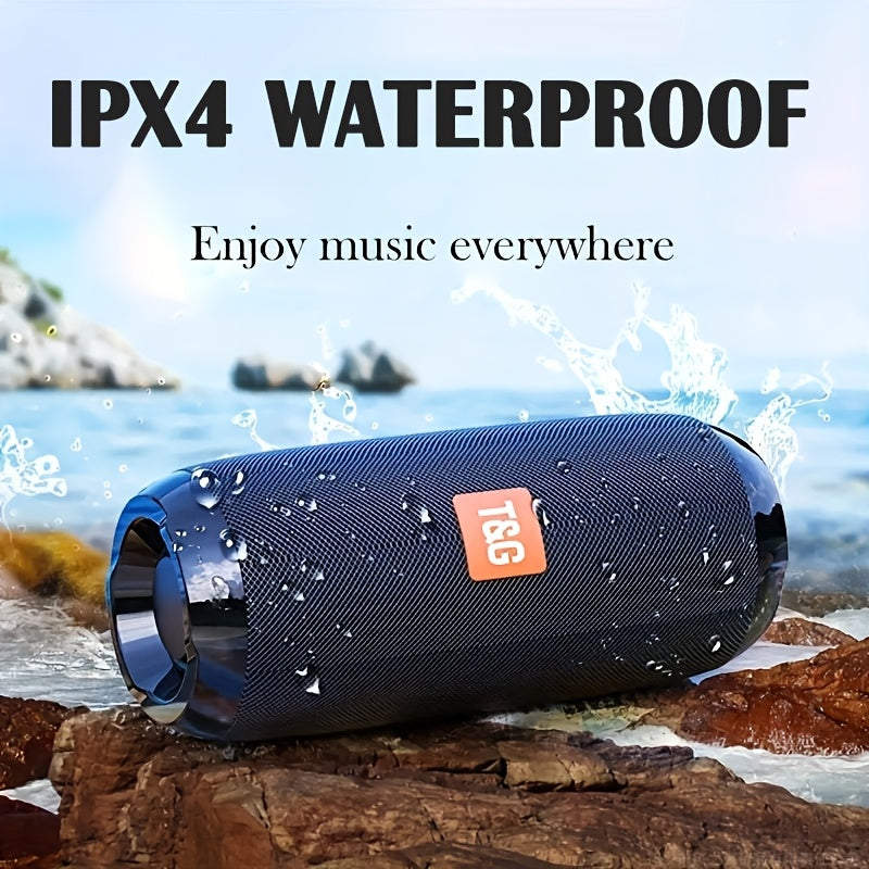 TG117 Portable Wireless Speaker, IPX4, TWS Stereo, Compatible With FM TF USB Insertion Card, Connected To Phone/tablet/TV, Wireless Portable Audio, Electronic Products, Birthday Party Gifts, Thanksgiving, Christmas Gifts
