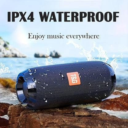 TG117 Portable Wireless Speaker, IPX4, TWS Stereo, Compatible With FM TF USB Insertion Card, Connected To Phone/tablet/TV, Wireless Portable Audio, Electronic Products, Birthday Party Gifts, Thanksgiving, Christmas Gifts