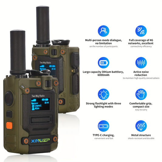 K300 Two Way Radios (Radiosec) 5000 KM Global Intercom Long Range Global PTT Walkie-Talkies Ultra Long Distance Walkie Talkie