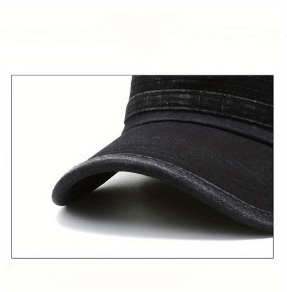 Two Men'S Outdoor Flat Caps, Spring And Autumn Baseball Hats, Casual Flat Caps, Duckbill Hats - Adjustable Trucker Hats