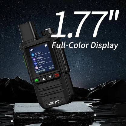 4 pieces global long-distance walkie talkie | LED flashlight, Type-C fast charging, including SIM card | preferred for construction, fleet, and camping travel, solving communication problems for construction and camping teams