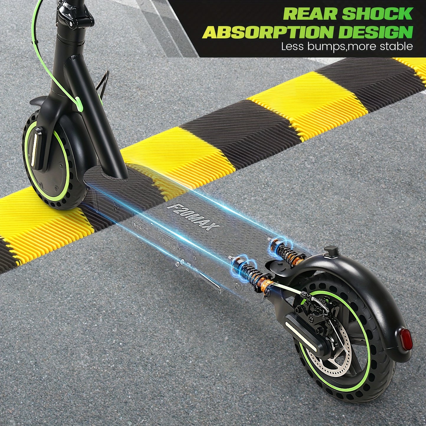 Adult Electric Scooter, 50/60Hz 350/500 W Motor, 3 Speed Modes, 13/22/25 Mile Range, 15/19 MPH Top Speed, 8.5 Inch Solid Tires, 36V, 5.2/7.8/10.4 AH Batteries, Long Heavy Duty Electric Scooter, Fast Electric Scooter, Scooter