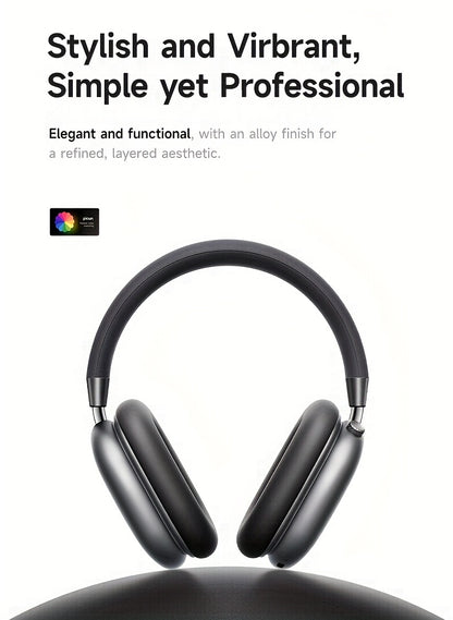 Picun F5 Hybrid ANC Wireless Headphones with 45dB Noise Cancellation, Wireless 5.4 Low-Latency, Spatial Audio, Hybrid ANC/Passive Mode, -C/, Compatible with PC/Laptop/Tablet/Skiing Headphones, 3.5mm Cable & Built-in Mic
