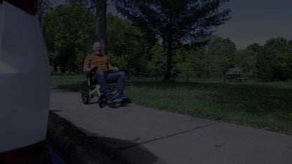 New 22-mile Long Travel Range, Foldable Smart Electric Wheelchair, All-Terrain Electric Wheelchair, (250W*2 Motor), Compact And Portable, Foldable Electric Wheelchair, Wheelchair for Seniors, Electric Wheelchair with Remote C
