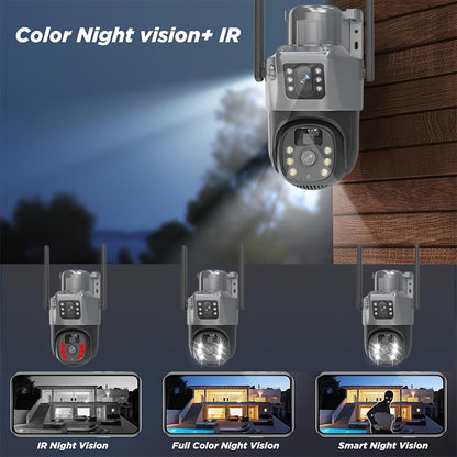 1pc 5MP Smart Solar CCTV, AI Home Monitor with Fall Alert & Emergency Call, Two-Way Talk, Night Vision, Cloud Service – Easy Setup for Bedroom, Bathroom, Living Room, Hall